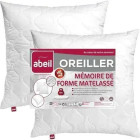 Oreiller Abeil Memory Blanc 60 x 60 cm de Abeil, Oreillers - Réf : S7105289, Prix : 33,63 €, Remise : %