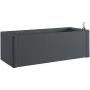 Self-watering planter Stefanplast Natural Delux Rectangular Anthracite 100 x 43 x 33 cm by Stefanplast, Window Boxes - Ref: S...