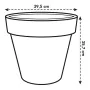 Vaso Elho 8403604042500 Antracite Ø 40 cm de Elho, Vasos para flores - Ref: S7106092, Preço: 62,97 €, Desconto: %