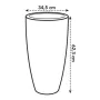 Vaso Elho Branco Plástico Redondo Ø 35 cm Ø 34,5 x 61,5 cm de Elho, Vasos para flores - Ref: S7106097, Preço: 92,37 €, Descon...