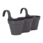 Plant pot Artevasi 639343 Anthracite Dark grey Plastic Circular 30,5 x 54 x 28 cm by Artevasi, Flower Pots - Ref: S7106104, P...