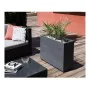 Pot EDA Anthracite Plastique de EDA, Pots de fleurs - Réf : S7106123, Prix : 109,03 €, Remise : %