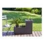 Pot EDA Rouge Anthracite Gris foncé Plastique Carré 5 cm de EDA, Pots de fleurs - Réf : S7106129, Prix : 35,84 €, Remise : %