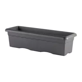 Plant pot Plastiken Grey Anthracite Plastic Rectangular 60 x 33 cm 54 x 27 x 28 cm by Plastiken, Flower Pots - Ref: S7106144,...