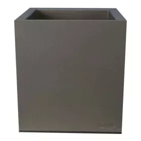 Pot Riviera Gris Plastique Carré de Riviera, Pots de fleurs - Réf : S7106171, Prix : 44,20 €, Remise : %