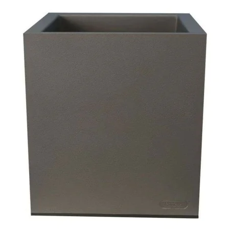 Pot Riviera Gris Plastique Carré de Riviera, Pots de fleurs - Réf : S7106171, Prix : 45,16 €, Remise : %