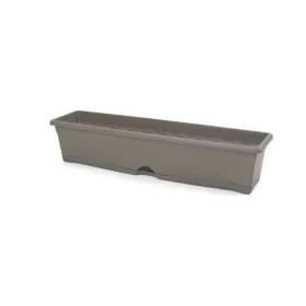 Pot Plastiken 7580 Marron Taupe Plastique Injecté Rectangulaire 80 x 20 x 18 cm de Plastiken, Pots de fleurs - Réf : S7106222...