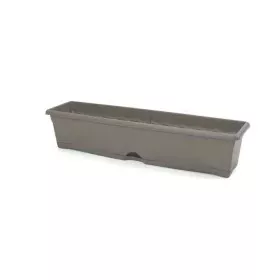 Pot Plastiken 7580 Marron Taupe Plastique Injecté Rectangulaire 80 x 20 x 18 cm de Plastiken, Pots de fleurs - Réf : S7106222...