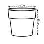 Plant pot Elho 9262302511800 Ocre Plastic Circular Ø 24,7 x 23,2 cm by Elho, Flower Pots - Ref: S7106333, Price: 30,33 €, Dis...