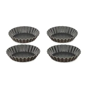 Tartlets tin Tefal J1608102 Brown Ø 11 cm 4 Units by Tefal, Muffin & Cupcake Tins & Moulds - Ref: S7106968, Price: 30,24 €, D...