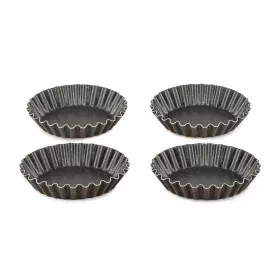 Tartlets tin Tefal J1608102 Brown Ø 11 cm 4 Units by Tefal, Muffin & Cupcake Tins & Moulds - Ref: S7106968, Price: 28,00 €, D...