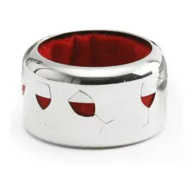 Anillo Antigoteo Vino Rojo Plateado de BigBuy Home, Tapones y vertedores para vino - Ref: S7107092, Precio: 27,00 €, Descuent...