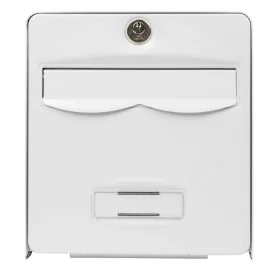 Letterbox Burg-Wachter Balthazar Galvanised Steel Wall White by Burg-Wachter, Wall-mount Letterboxes - Ref: S7108351, Price: ...