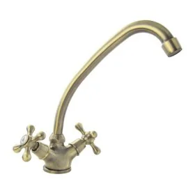 Two-handle Faucet Rousseau Beverley Stainless steel Brass by Rousseau, Kitchen taps - Ref: S7108633, Price: 55,56 €, Discount: %