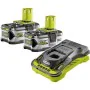 Set de cargador y baterías recargables Ryobi RC18150-250 Litio Ion 5 Ah 18 V de Ryobi, Accesorios de herramientas inalámbrica...