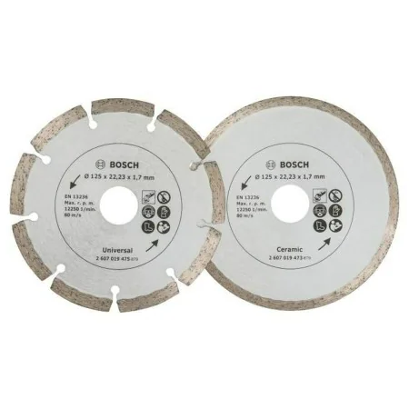 Disco de corte BOSCH 2607019484 Cerámica 2 Piezas de BOSCH, Ruedas y discos abrasivos - Ref: S7120446, Precio: 41,14 €, Descu...