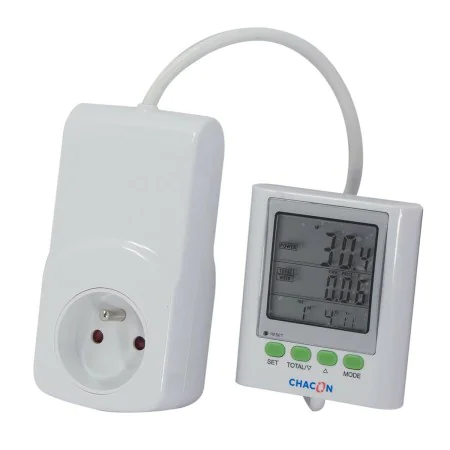 Tomada com contador de consumo Chacon Ecowatt 650 de Chacon, Fichas inteligentes e com controlo remoto - Ref: S7122293, Preço...