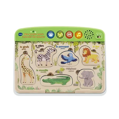 Puzzle Infantil de Madeira Vtech Baby Puzzle Madeira animais de Vtech Baby, Puzzles de encaixar e quebra-cabeças - Ref: S7124...