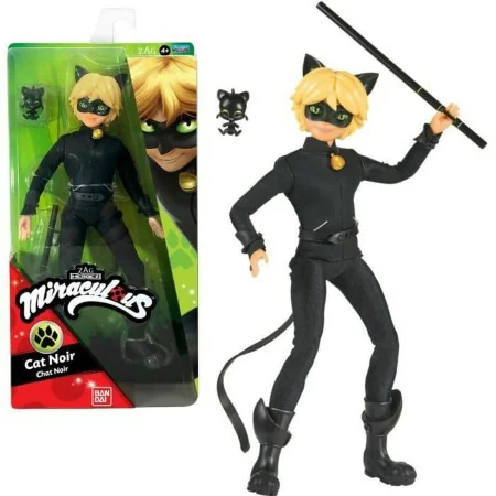 Bambola Bandai Miraculous Ladybug Cat Noir 26 cm di Bandai, Bambole Fashion - Rif: S7125176, Prezzo: 39,08 €, Sconto: %