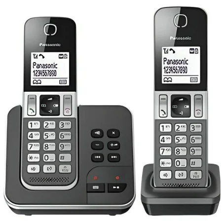 Telefone sem fios Panasonic KX-TGD322 Branco Preto Preto/Cinzento de Panasonic, Telefones analógicos - Ref: S7132831, Preço: ...