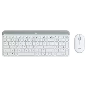 clavier et souris Logitech MK470 Blanc Français AZERTY de Logitech, Ensembles Clavier et Souris - Réf : S7134000, Prix : 79,7...