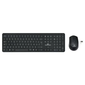 Keyboard and Mouse Bluestork Easy Slim AZERTY Black French by Bluestork, Keyboard & Mouse Sets - Ref: S7134019, Price: 54,20 ...