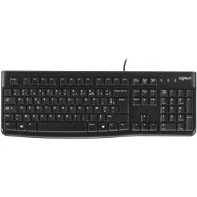 Teclado Logitech K120 Negro Francés AZERTY de Logitech, Teclados - Ref: S7134089, Precio: 35,42 €, Descuento: %