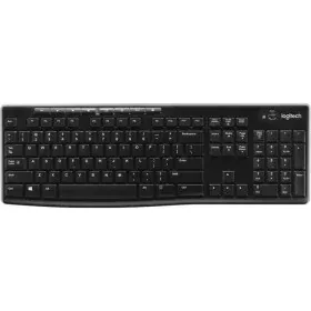 Drahtlose Tastatur Logitech Französisch Schwarz AZERTY von Logitech, Tastaturen - Ref: S7134093, Preis: 57,04 €, Rabatt: %