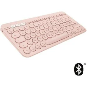 Keyboard Logitech K380 French Pink AZERTY by Logitech, Keyboards - Ref: S7134125, Price: 75,27 €, Discount: %