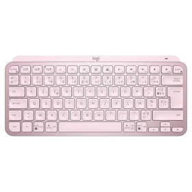 Wireless Keyboard Logitech MX Keys Mini Pink French AZERTY by Logitech, Keyboards - Ref: S7134127, Price: 129,34 €, Discount: %