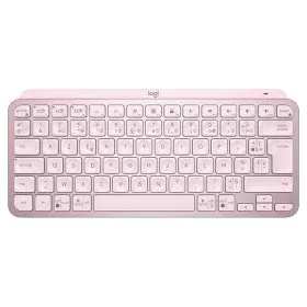 Clavier sans fil Logitech MX Keys Mini Rose Français AZERTY de Logitech, Claviers - Réf : S7134127, Prix : 128,62 €, Remise : %