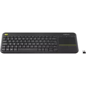 Clavier Logitech K400 Plus Noir Sans fil Bluetooth Touchpad AZERTY TV Français de Logitech, Claviers - Réf : S7134129, Prix :...