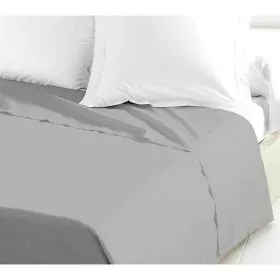 Top sheet Lovely Home 180 x 290 cm Light grey by Lovely Home, Sheets and pillowcases - Ref: S7136564, Price: 25,62 €, Discoun...