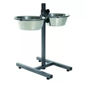 Dog Feeder Trixie 24922 Double 2,8 L Ø 24 cm Stainless steel by Trixie, Raised feeding bowls - Ref: S7140169, Price: 45,93 €,...