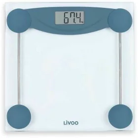 Digital Bathroom Scales Livoo DOM426B Blue Tempered Glass 180 kg by Livoo, Scales - Ref: S7140972, Price: 32,73 €, Discount: %