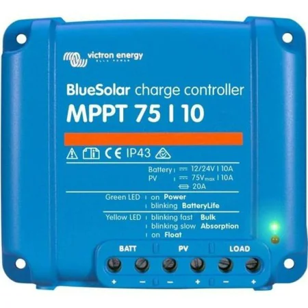 Controlador Victron Energy MPPT - 75/10 Carregador 12/24 V 10 A Solar de Victron Energy, Energia solar e eólica - Ref: S71415...