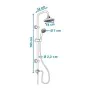 Colonne de douche Rousseau Sonora 3 Acier inoxydable ABS Ø 15 cm de Rousseau, Douches - Réf : S7141610, Prix : 72,32 €, Remis...