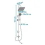 Colonne de douche Rousseau Soto Acier inoxydable ABS 150 cm 70 cm de Rousseau, Robinets de douche et baignoires - Réf : S7141...