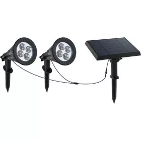 Solar-powered spotlight Lumi Garden Family Spiky 2-in-1 Black Aluminium Steel (2 Units) by Lumi Garden, Pathway Lighting - Re...