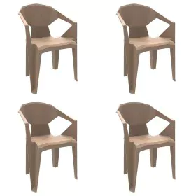 Silla de Jardín Resol Delta Beige Arena Polipropileno 53 x 80 x 55 cm (4 Unidades) de Resol, Sillas de comedor de jardín - Re...