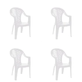 Chaise de jardin Resol Palma Blanc polypropylène 62 x 84 x 55 cm (4 Unités) de Resol, Chaises de table de jardin - Réf : D161...