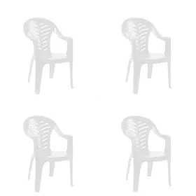 Chaise de jardin Resol Palma Blanc polypropylène 62 x 84 x 55 cm (4 Unités) de Resol, Chaises de table de jardin - Réf : D161...