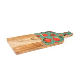 Cutting board Romimex Red Green Mango wood Pomegranate 41 x 2 x 11 cm by Romimex, Chopping boards - Ref: D1616173, Price: 21,...