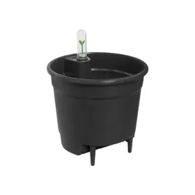 Plant pot Elho Black polypropylene Circular Modern Ø 21 cm 21 cm by Elho, Flower Pots - Ref: S7148969, Price: 26,44 €, Discou...