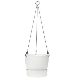 Jardinière suspendue Elho Greenville Blanc Plastique Ø 23,9 x 20,3 cm de Elho, Pots à suspendre - Réf : S7148984, Prix : 32,7...