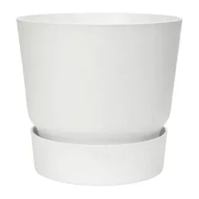 Plant pot Elho Greenville Circular White Plastic (Ø 29,5 x 27,8 cm) by Elho, Flower Pots - Ref: S7148985, Price: 37,45 €, Dis...