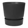 Vaso Elho Greenville Preto Plástico Redondo Redonda Ø 40 cm Ø 39 x 36,8 cm de Elho, Vasos para flores - Ref: S7148988, Preço:...