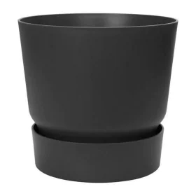 Plant pot Elho Greenville Black Plastic Circular Ø 40 cm Ø 39 x 36,8 cm by Elho, Flower Pots - Ref: S7148988, Price: 52,25 €,...