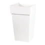 Pot EDA Tuscan Carré Blanc polypropylène (39 x 39 x 65 cm) de EDA, Pots de fleurs - Réf : S7149073, Prix : 49,49 €, Remise : %