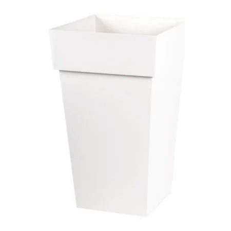 Pot EDA Tuscan Carré Blanc polypropylène (39 x 39 x 65 cm) de EDA, Pots de fleurs - Réf : S7149073, Prix : 49,49 €, Remise : %